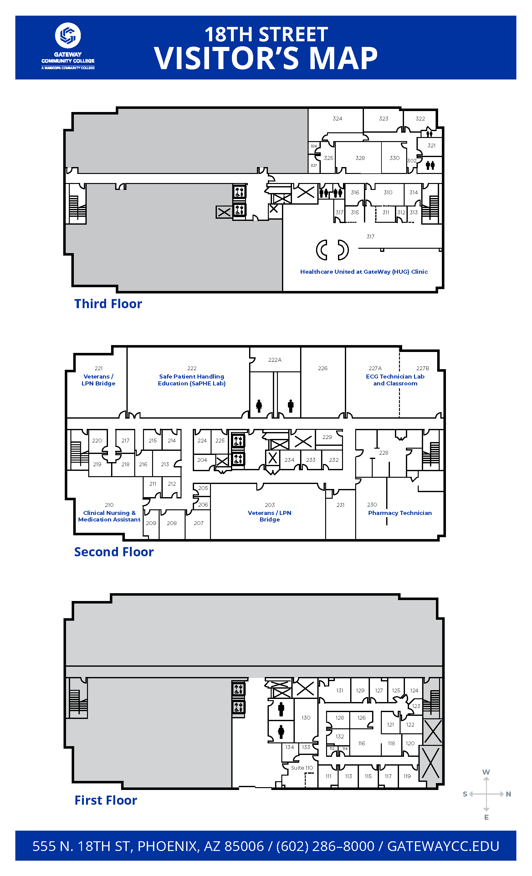 GWCC 18th Street Floor Plan Map