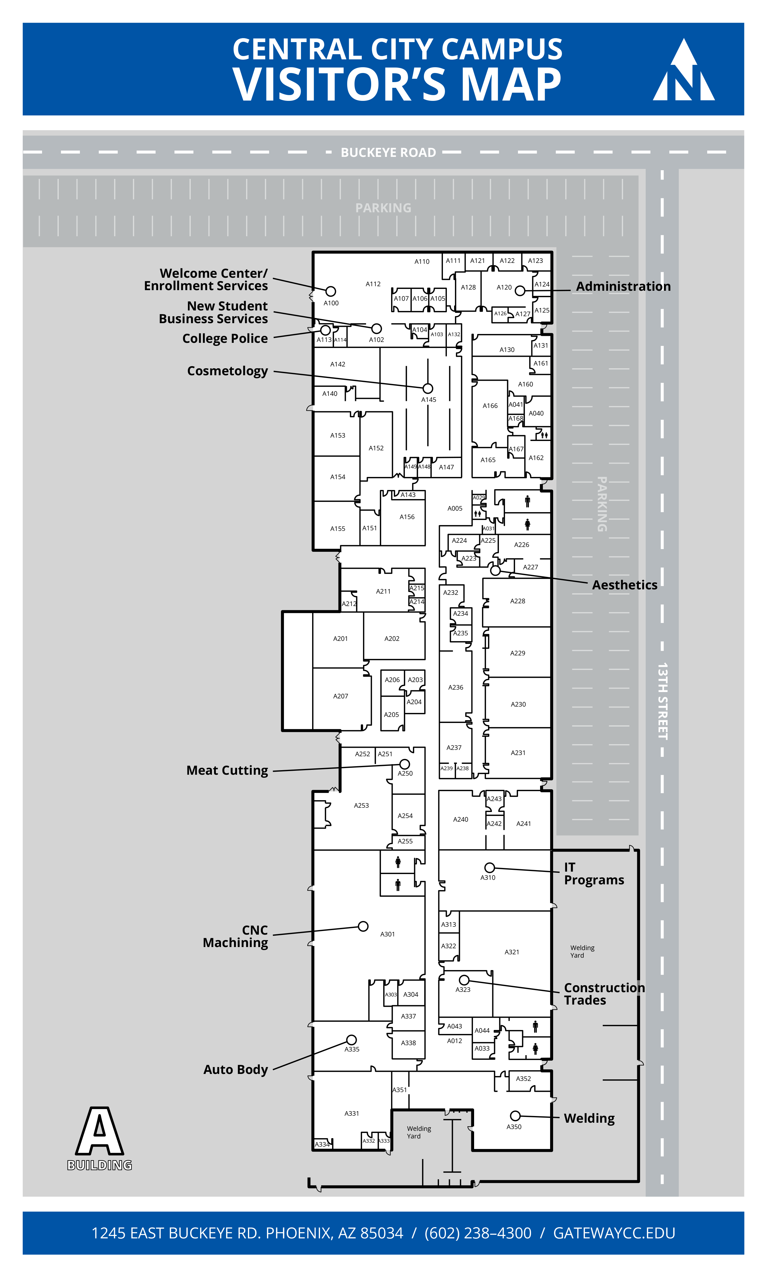 GWCC Central City Building A Map