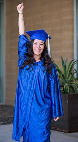 Crissy Ramos ready for graduation! 