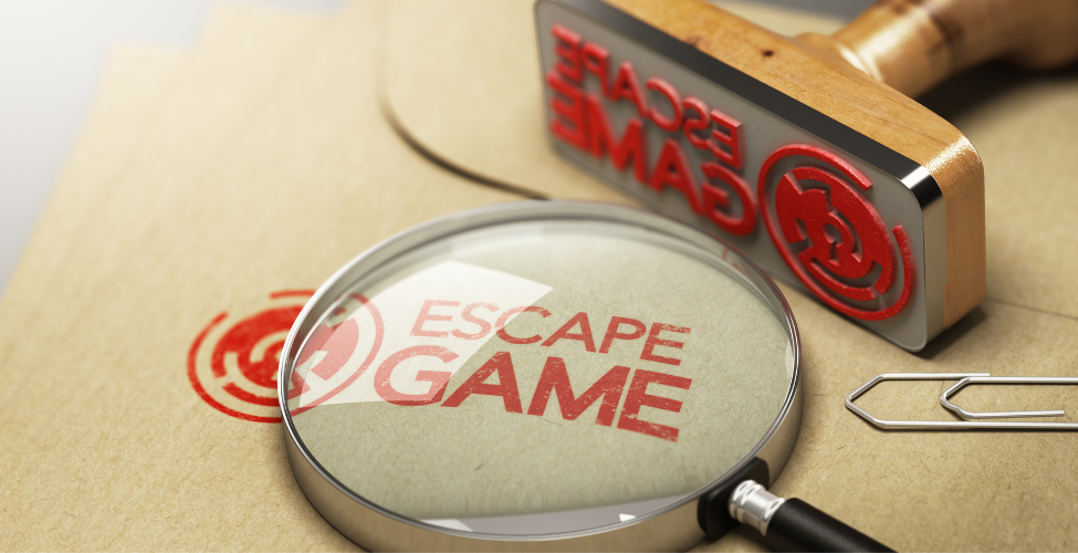 Magnifying glass with words Escape Game