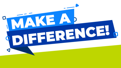 Text that reads: Make a Difference