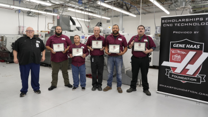 All five Gene Haas scholarship award winners for the Spring of 2023