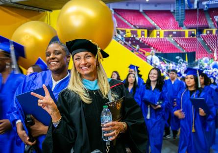 Dr. Amy Diaz at the 2025 Commencement Ceremony