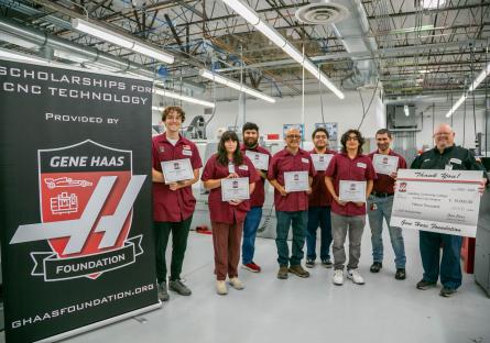 The Summer 2025 CNC Machining Program Gene Haas Scholarship Recipients