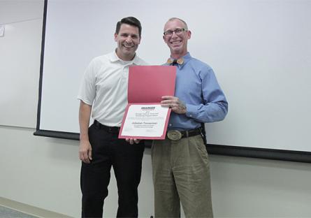 Grainger Tools for Tomorrow Scholarship Winner Jedediah Timmerman (right) Jedediah Timmerman with Grainger Rep.
