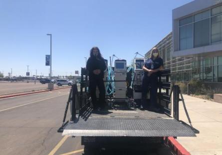 Ventilators Loaded for Transport to Local Hospital