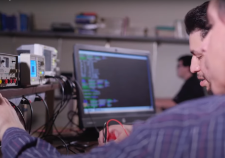 Student work in the Electronics Lab at Mesa Community College
