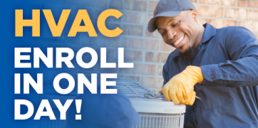 Image of African American HVAC technician servicing a air conditioning unit